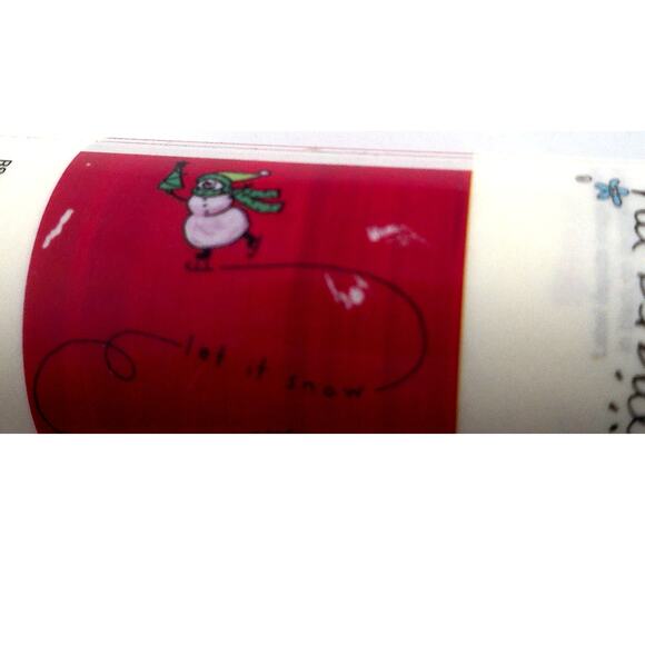 Hampton Art Christmas Stickers Mara Mi Skating Snowman - Picture 3 of 6